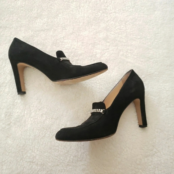 Franco Troise | Shoes | Franco Troise Black Pumps With Rhinestones |  Poshmark